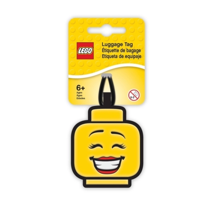 lego bag tag - the icon smile