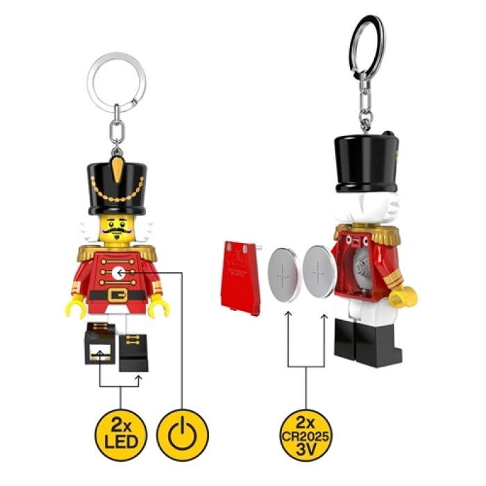 schiaccianoci natalizio - portachiavi con torcia led