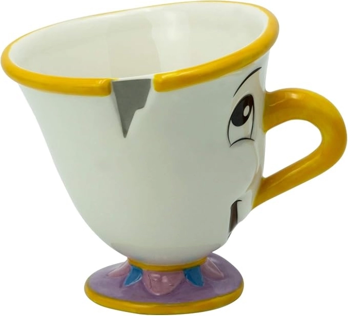 disney: la bella e la bestia - tazza 3d 250ml - chip