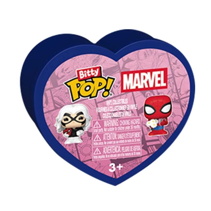 marvel - spider-man san vakentino 1 personaggio assortito 3cm - funko pop bitty