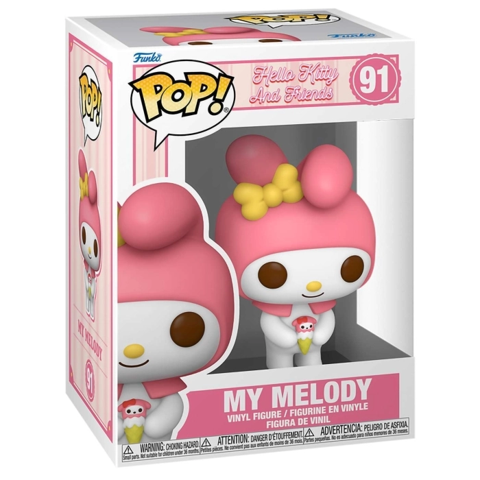hello kitty - hello kitty & my melody 9cm - funko pop! 2 pack