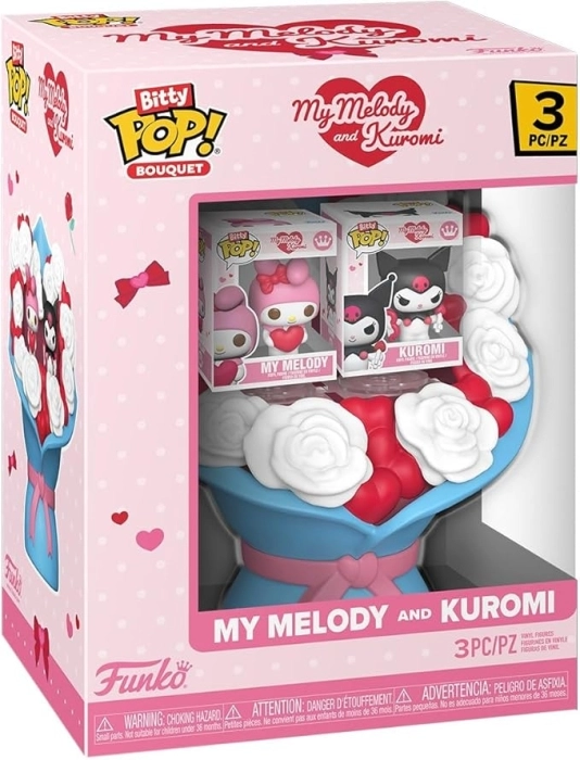 hello kitty - my melody & kuromi - funko pop! bitty bouquet