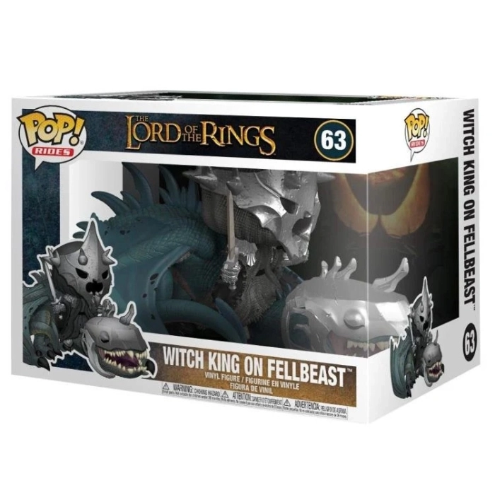the lord of the rings - witch king with fellbeast 9cm - funko pop rides 63