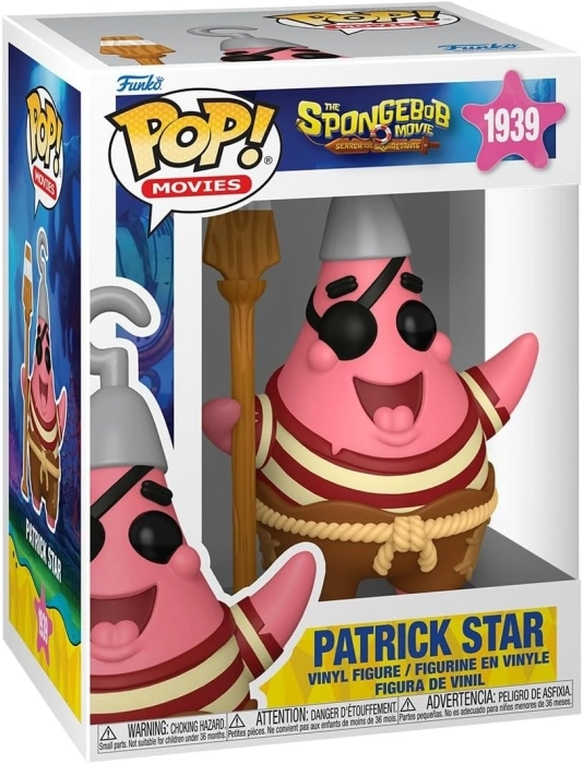 the spongebob movie - patrick star 9cm - funko pop! 1939