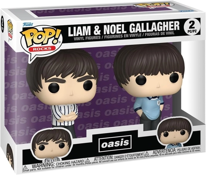 oasis: liam & noel gallagher 9cm - funko pop! 2 pack