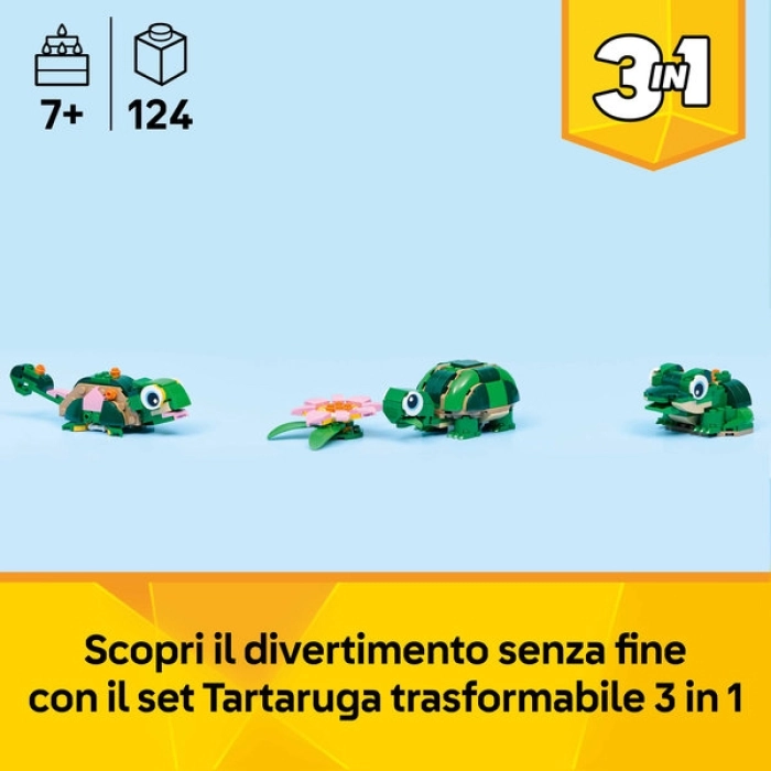 31377 - tartaruga con fiore di ninfea