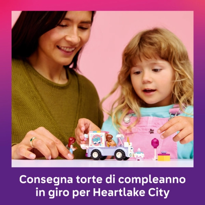 42675 - auto-unicorno per la consegna di torte