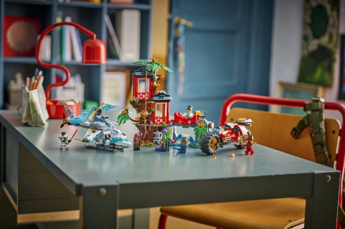 71857 - battaglia alla casa sull&rsquo;albero con veicolo ninja