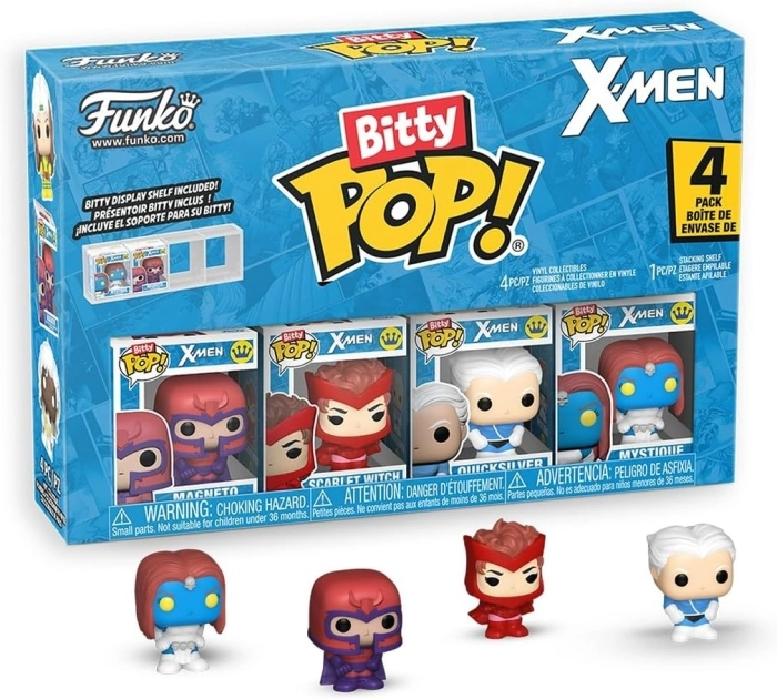 marvel - x-men  4 pack 3cm  - funko pop bitty