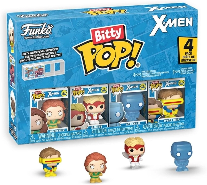 marvel - x-men  4 pack 3cm  - funko pop bitty