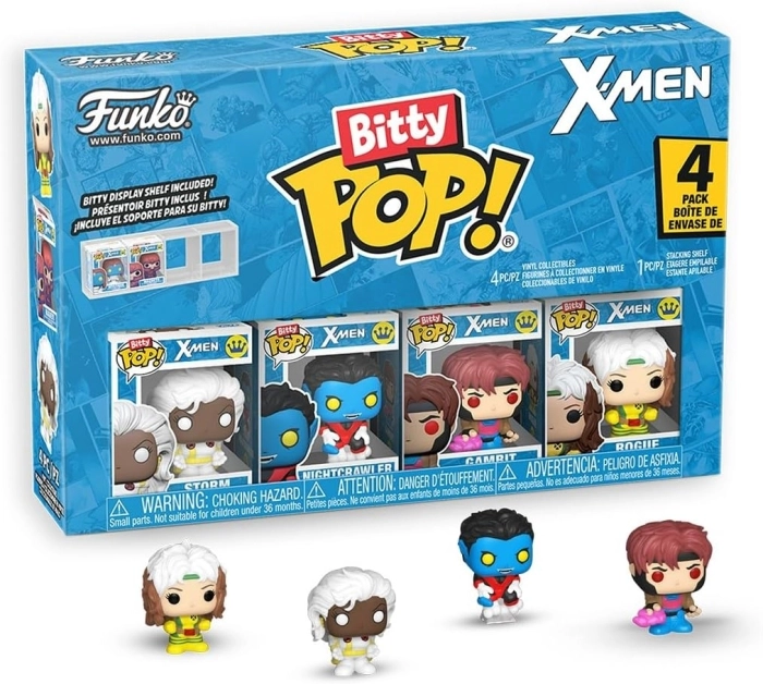 marvel - x-men  4 pack 3cm  - funko pop bitty