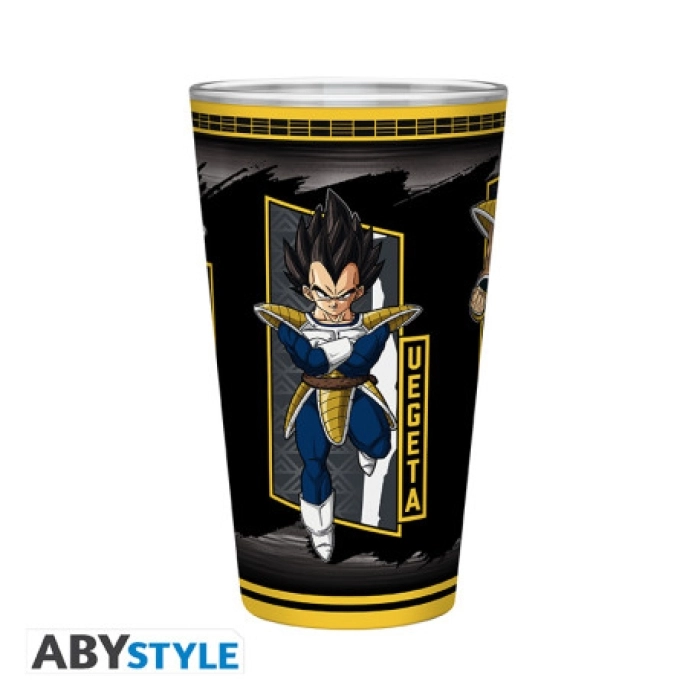 dragon ball - bicchiere large glass 400 ml - saiyans invasion