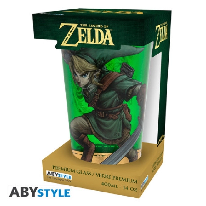 the legend of zelda - premium large glass 400 ml