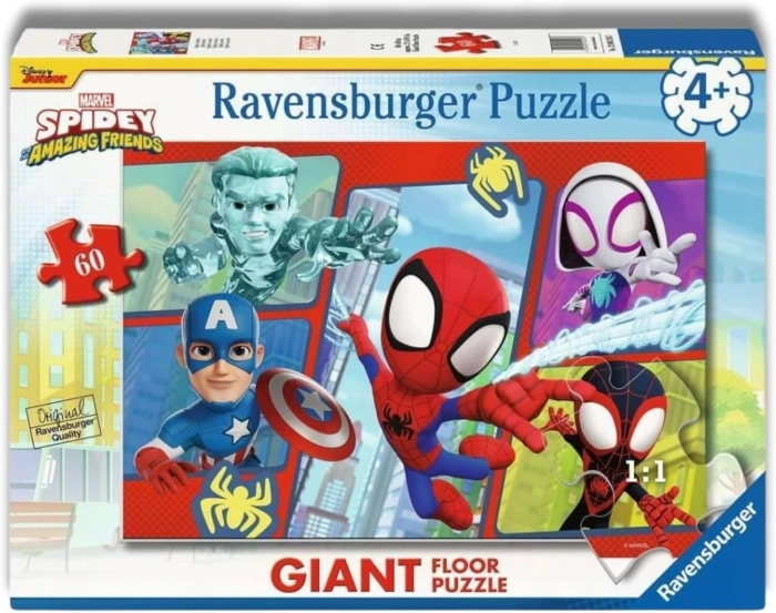 spidey - puzzle gigante 60 pezzi pavimento