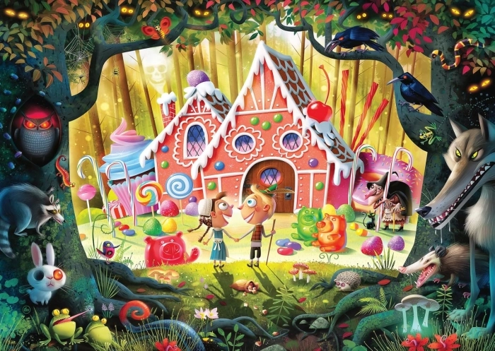 hansel and gretel - puzzle 1000 pezzi