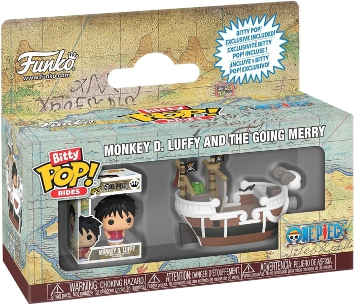 bitty pop ride - luffy and going merry - funko pop!