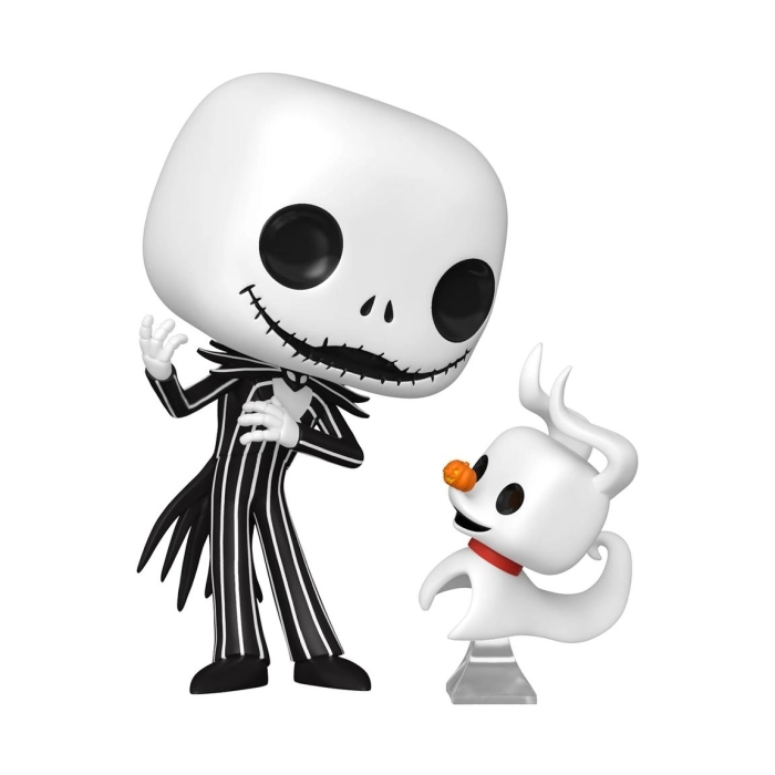 the nightmare before christmas: jack & zero 9cm - funko pop! 1808