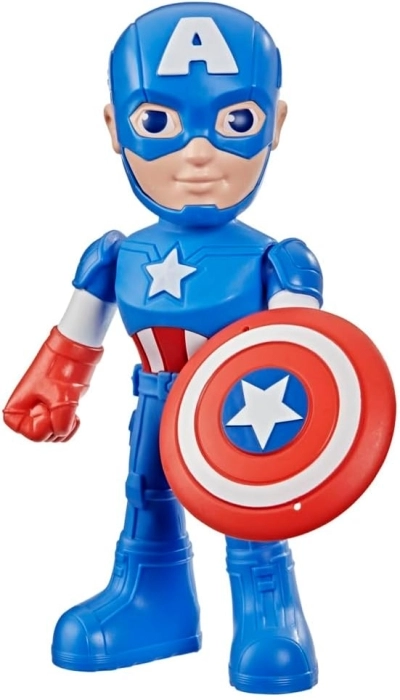 marvel spidey e i suoi fantastici amici - capitan america mega 25cm