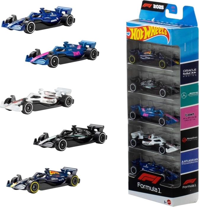 hot wheels - 5 veicoli assortiti f1