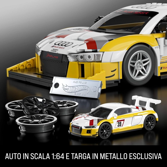 mattel brick shop hot wheels - audi r8 lms
