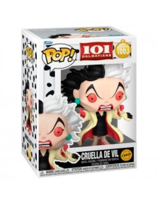 disney 101 dalmatians - cruella de vil 9cm - funko pop! 1663 chase