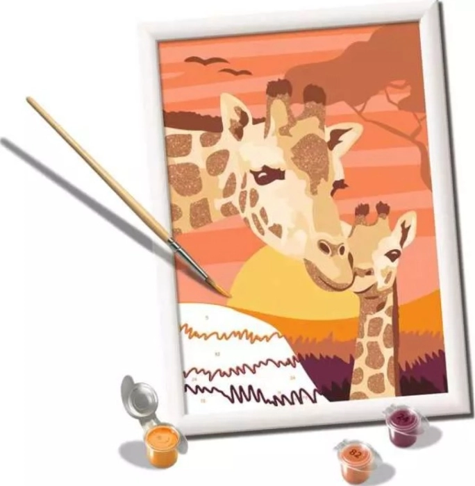 creart - serie d - giraffe al tramonto