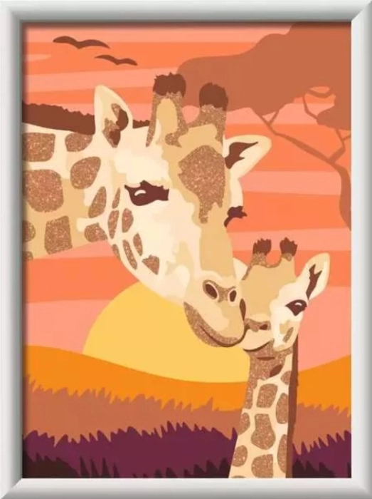 creart - serie d - giraffe al tramonto