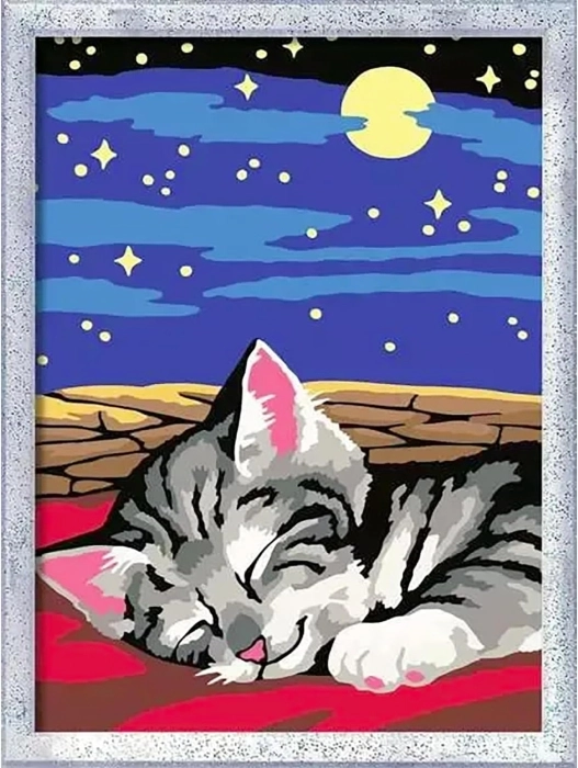 creart - serie d - gatto sognatore