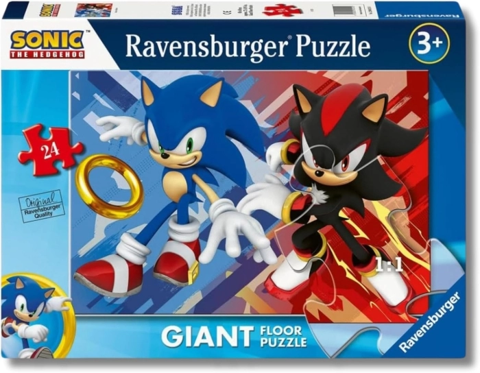 sonic - puzzle gigante 24 pezzi pavimento