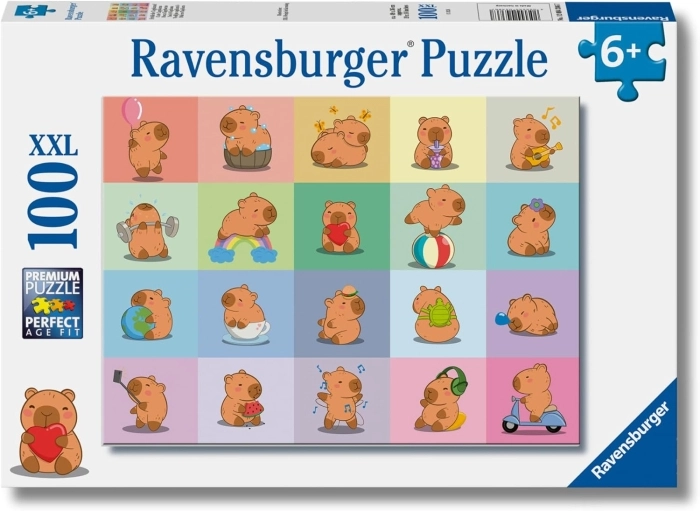 capybara - puzzle 100 pezzi xxl
