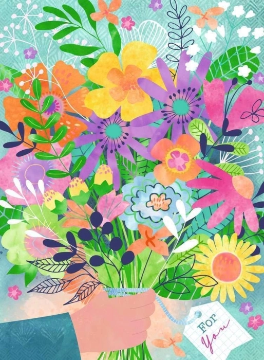 flowers for you - puzzle 500 pezzi