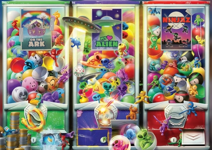 animali, alieni e ninja - puzzle 1000 pezzi