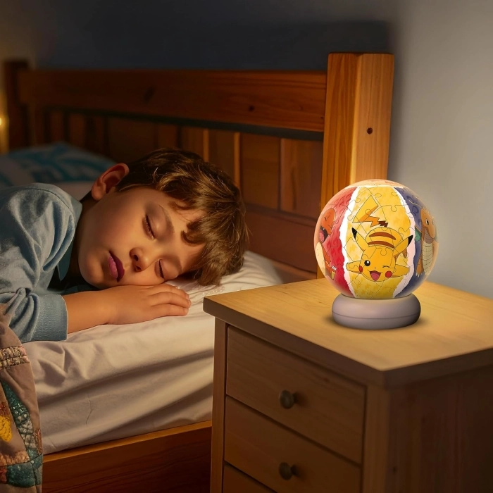 pokemon ball - puzzle 3d con luce