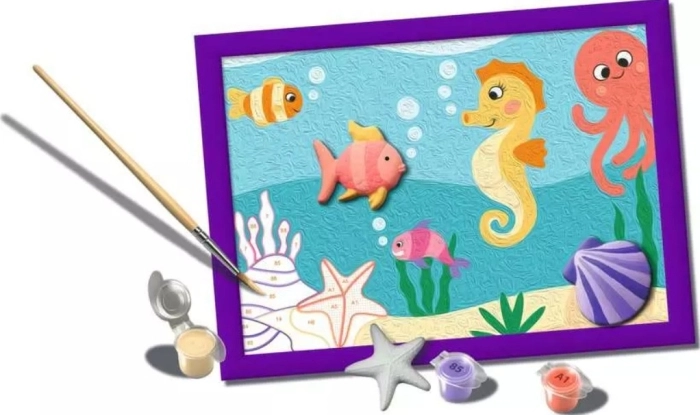 creart - serie d con gesso 3d - cavalluccio marino