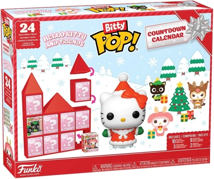 hello kitty & friends - bitty pop calendario dell'avvento 24 giorni