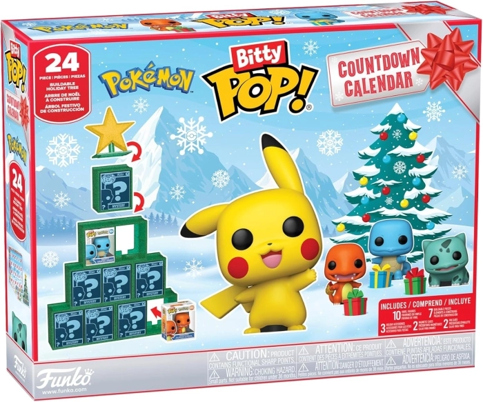 pokemon - bitty pop calendario dell'avvento 24 giorni