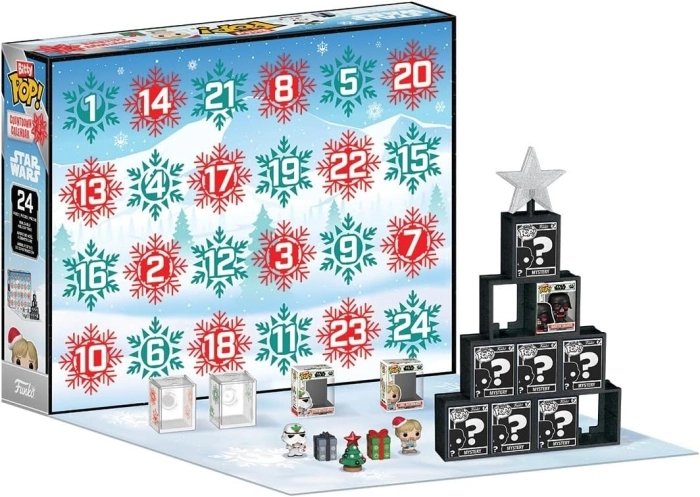 star wars - bitty pop calendario dell'avvento 24 giorni
