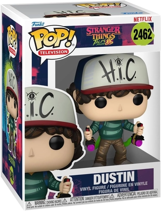 netflix stranger things: tales from '85 - dustin 9 cm - funko pop! 2462