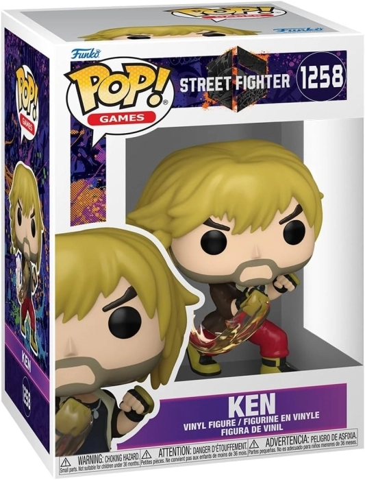 street fighter 6: ken 9 cm - funko pop! 1258