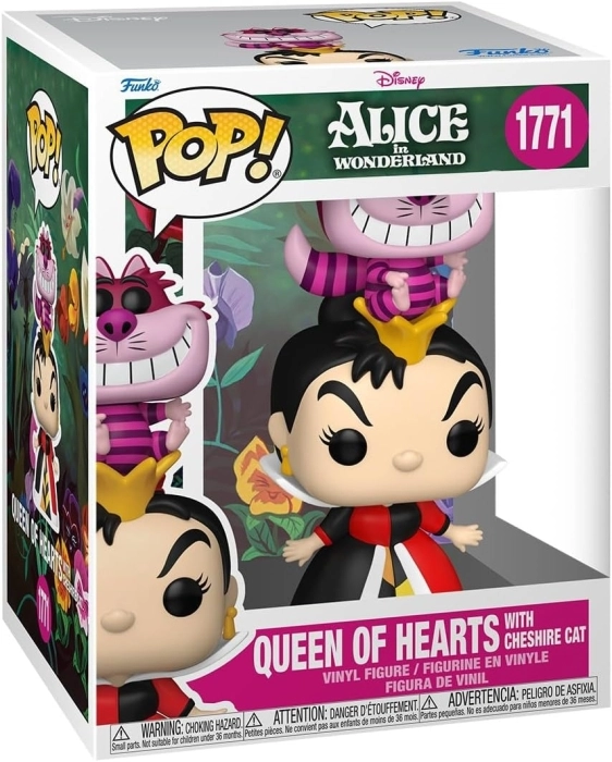 alice in wonderland: queen of hearts 9 cm - funko pop! 1771