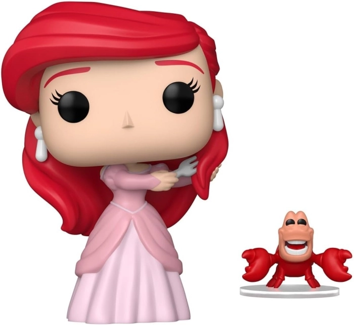 disney the little mermaid - ariel with sebastian 9 cm - funko pop! 1755