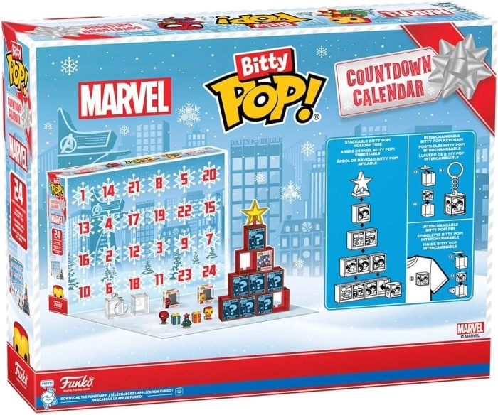 marvel - bitty pop calendario dell'avvento 24 giorni