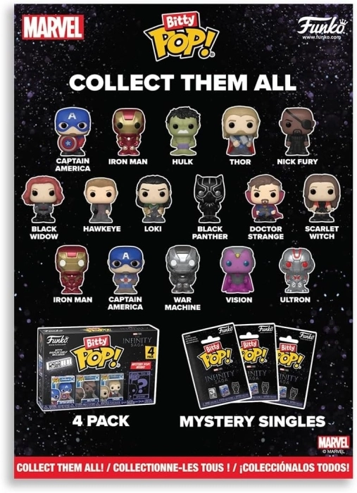 marvel - bitty pop calendario dell'avvento 24 giorni