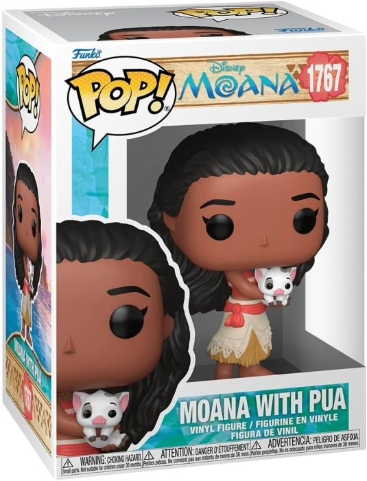 disney: moana - moana w/pua 9 cm - funko pop! 1767