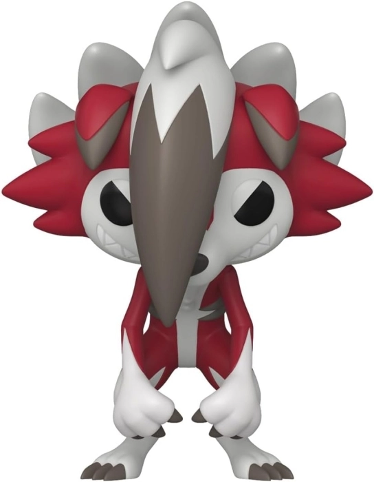 pokemon: lycanroc (midnight) 9 cm - funko pop! 1211