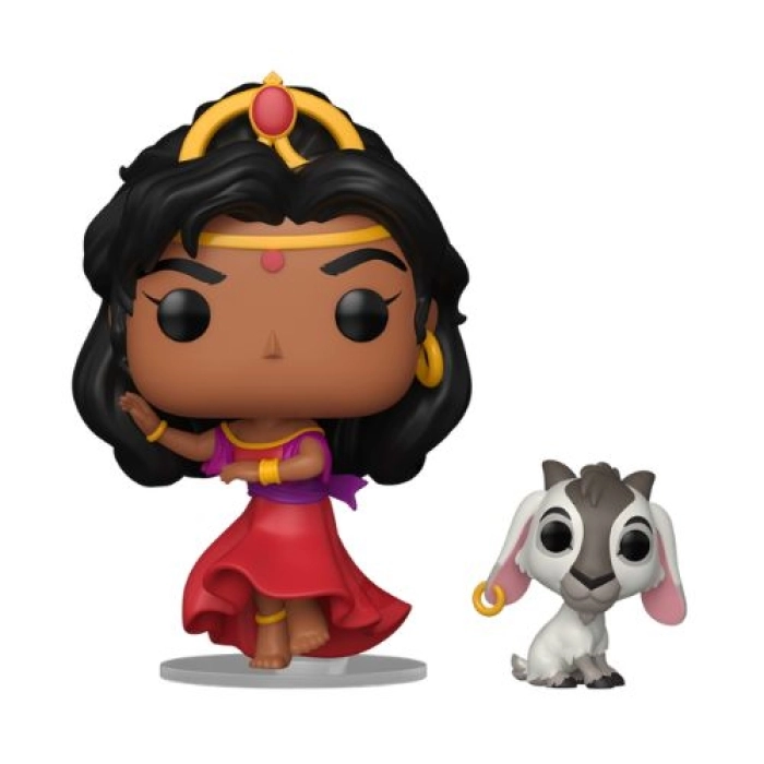 disney: the hunchback of notre dame -  esmeralda & djali 9 cm - funko pop 1735