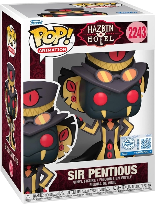 hazbin hotel: sir pentious 9 cm - funko pop 2243