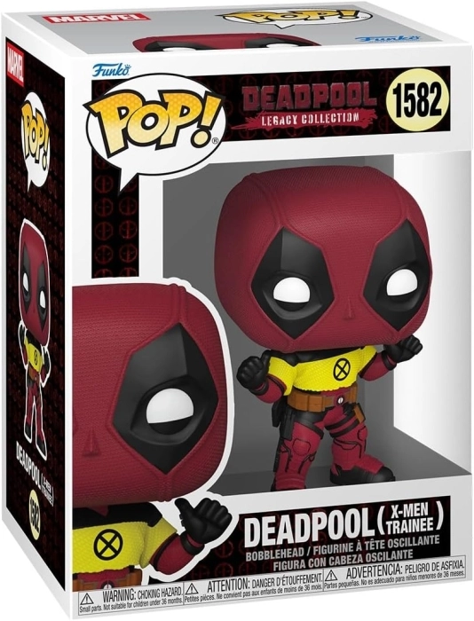 marvel: deadpool 2- deadpool w/ xmen shirt 9 cm - funko pop 1582