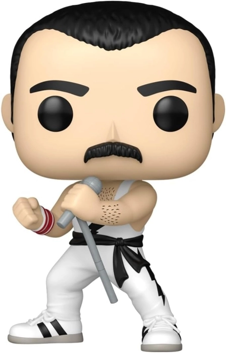 queen: freddy mercury (wht singlet) 9 cm - funko pop! 496