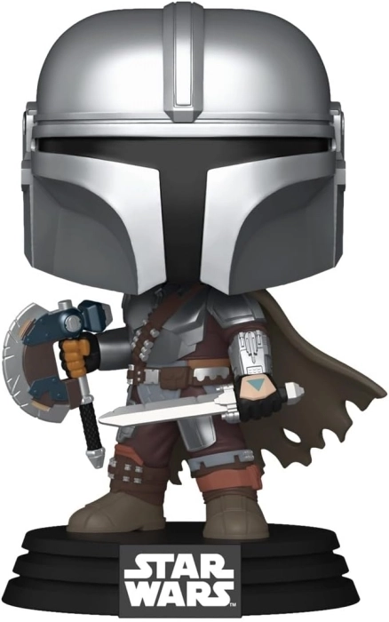 star wars: the mandalorian and grogu - the mandalorian 9 cm - funko pop 844
